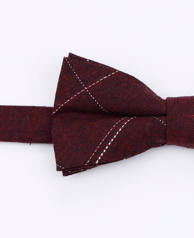 Noeud Papillon Tartan Rouge Homme en Coton | Marcel - Unipap's