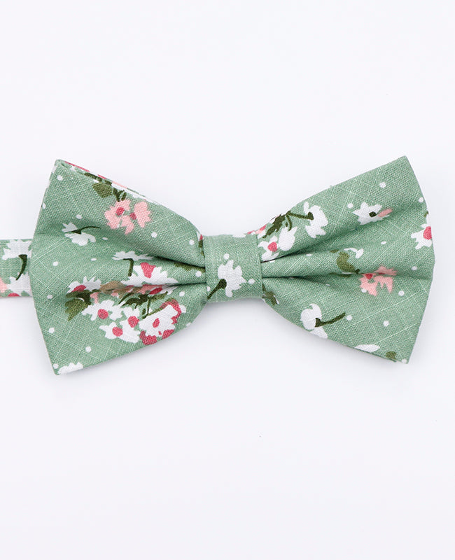 Noeud Papillon Liberty Vert n°3 Homme en Coton | Gaspard - Unipap's