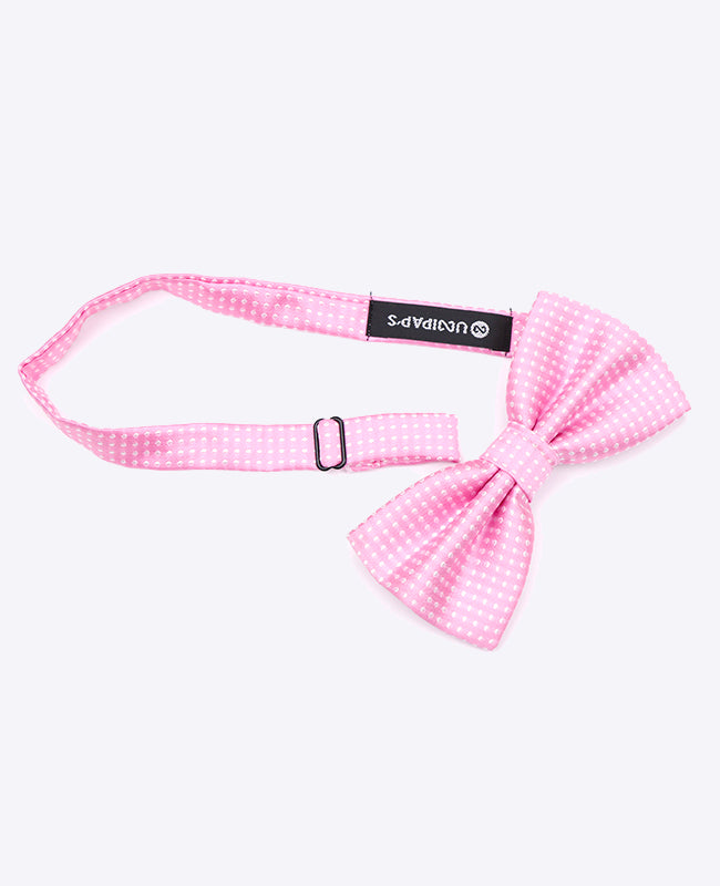 Noeud Papillon Rose n°1 à Pois Homme en Polyester | Louis - Unipap's