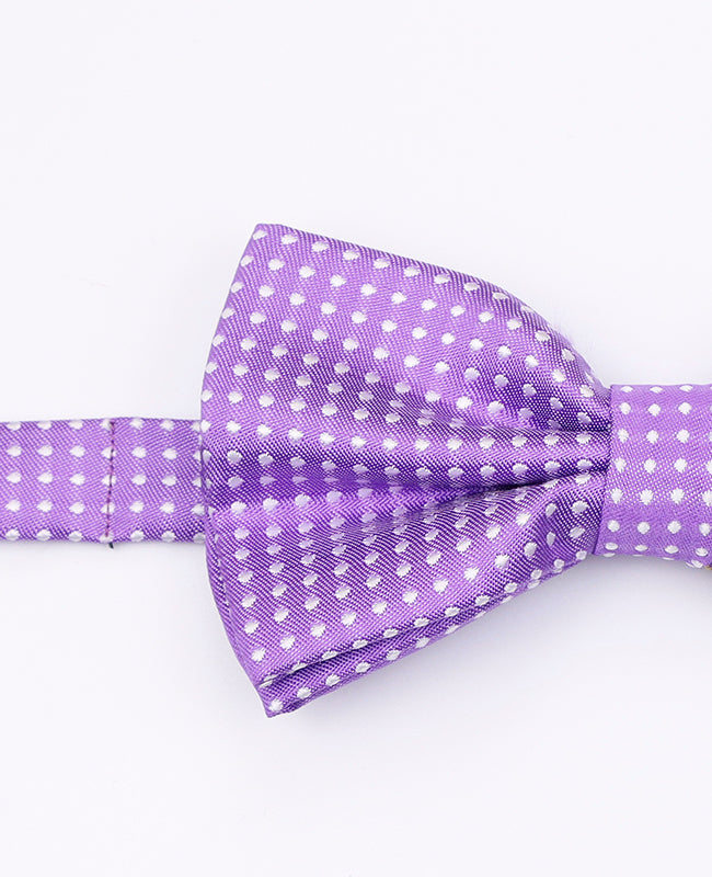 Noeud Papillon Violet n°1 à Pois Homme en Polyester | Louis - Unipap's