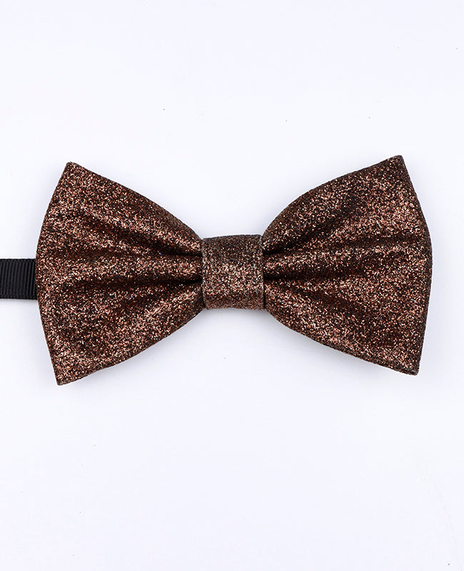 Noeud Papillon à Paillette Marron Homme en Polyester «Olive»