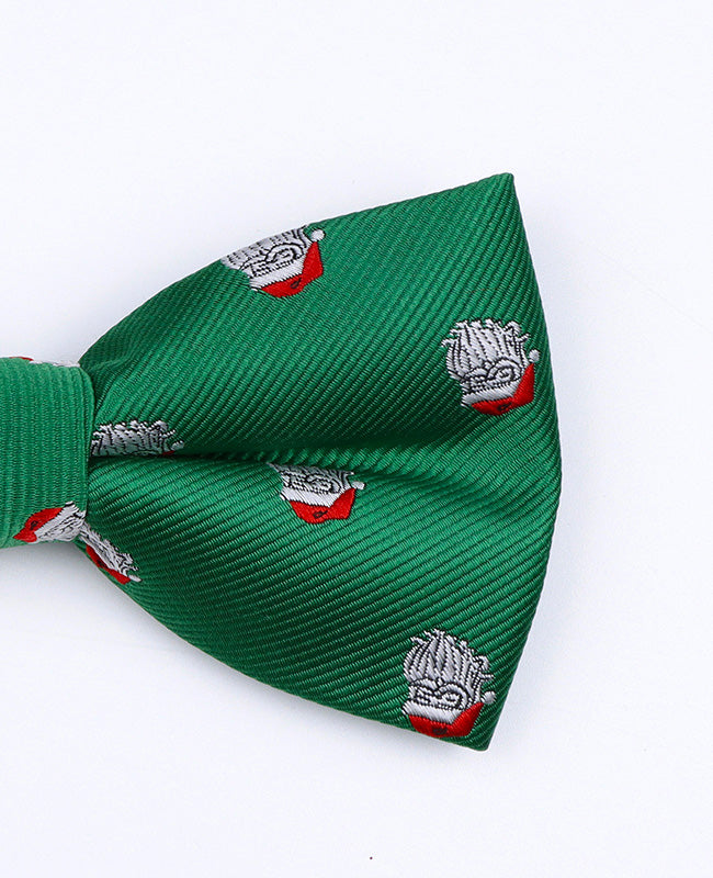 Noeud Papillon de Noël Vert n°1 Homme en Polyester «Christmas»