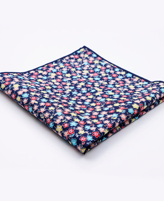 Pochette de Costume Liberty Bleu n°12 en Coton | Gaspard - Unipap's