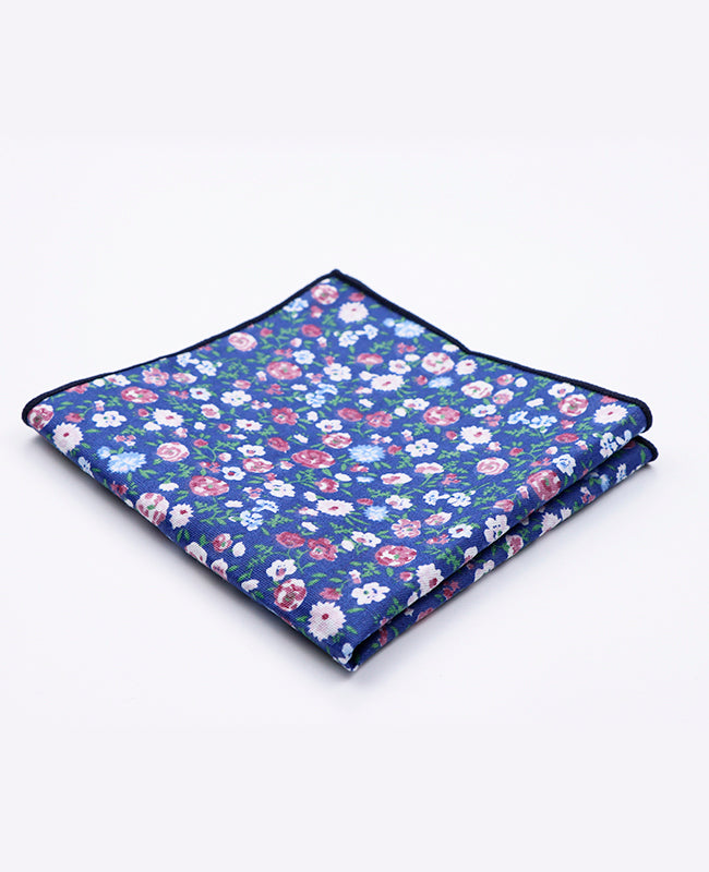 Pochette de Costume Liberty Bleu n°7 en Coton | Gaspard - Unipap's