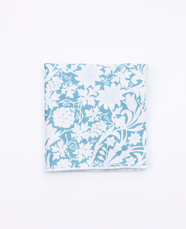 Pochette de Costume Liberty Bleu n°9 en Coton | Gaspard - Unipap's
