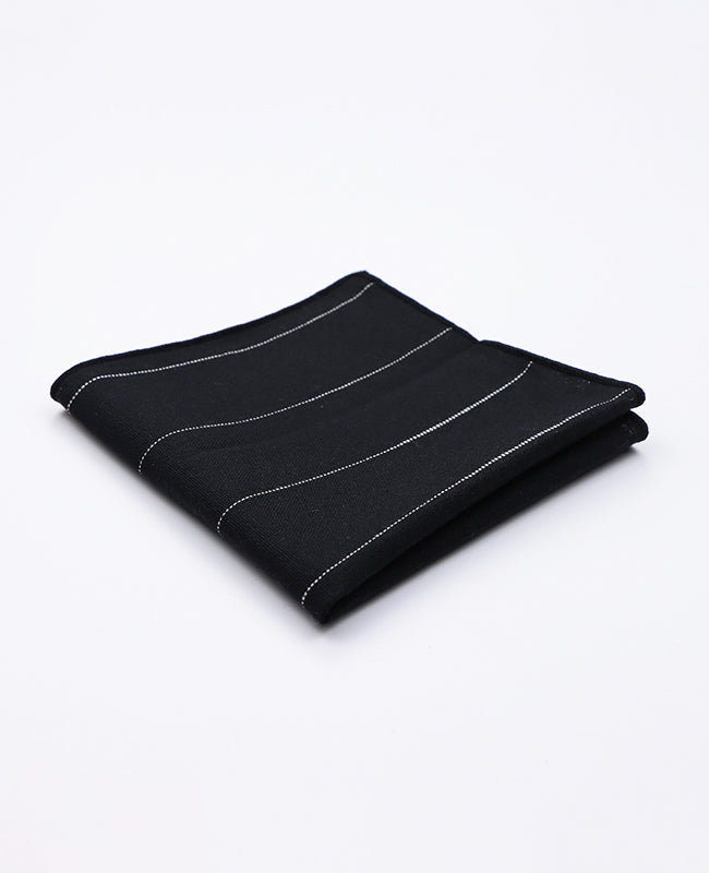 Pochette de Costume Tartan Noir n°2 en Coton | Marcel - Unipap's