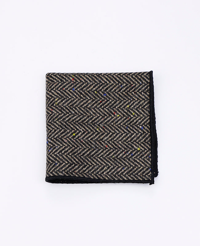 Pochette de Pochette Tartan Gris n°2 en Laine | Norbert - Unipap's