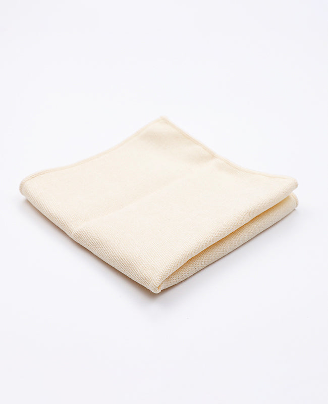 Pochette de Costume Blanc en Effet Velours | Simon - Unipap's